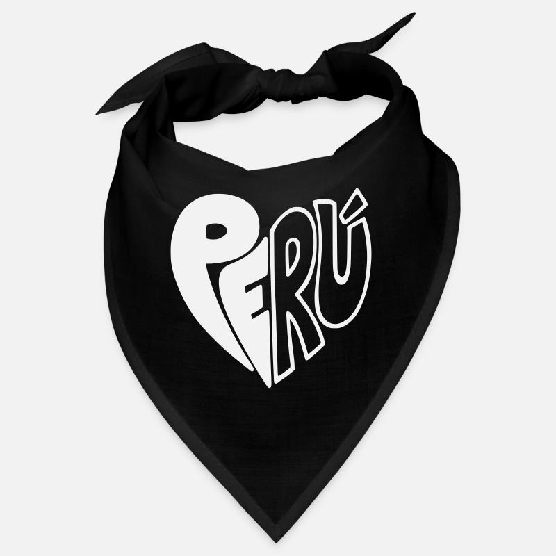 Logo dessiné à la main du Pérou - Variable de couleur Bandana