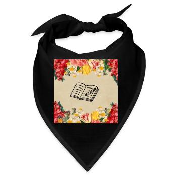 Vintage Floral Journal Frauentag - Bandana - Schwarz - Vorne
