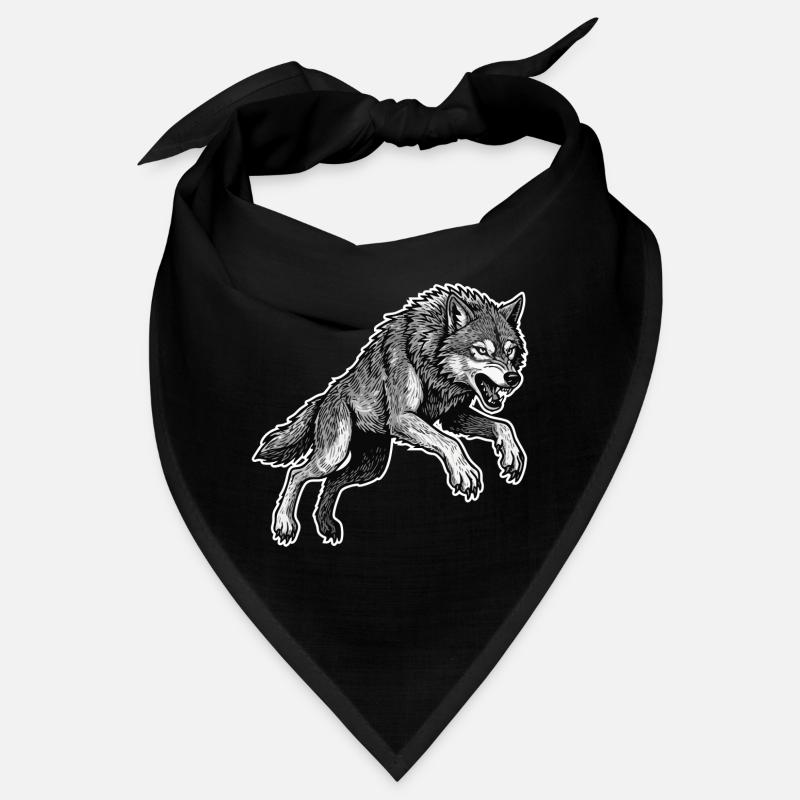 Wild Wolf Race Maskottchen Alpha Wolf Bandana