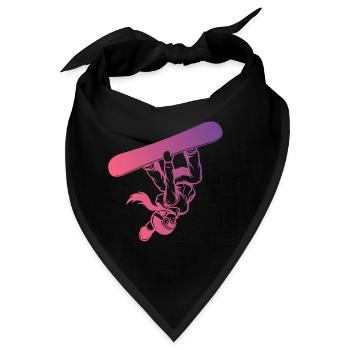 Slopestyle Salto Freestyle Wintersport Action - Bandana - Schwarz - Vorne