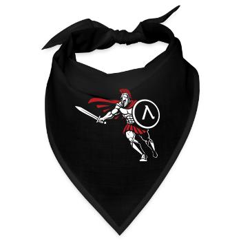Spartan Attack Sword Shield Spartan-Maskottchen - Bandana - Schwarz - Vorne