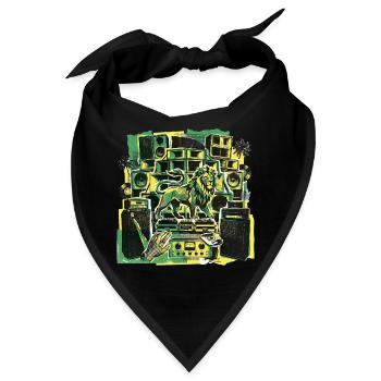 Roots Dub Reggae Soundsystem - Bandana - Schwarz - Vorne