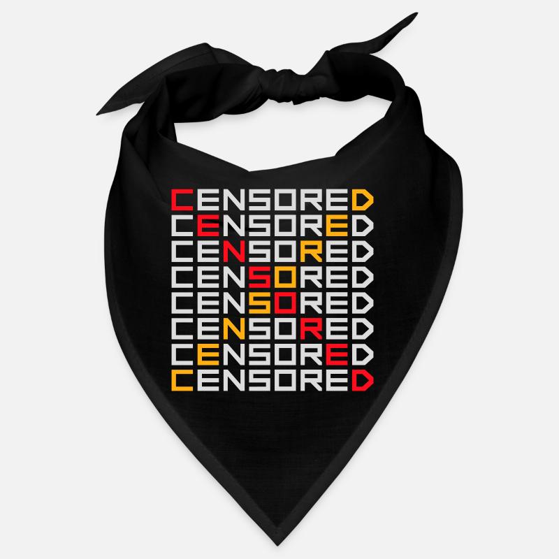 Censored Funny Statement Freedom Logo Bandana