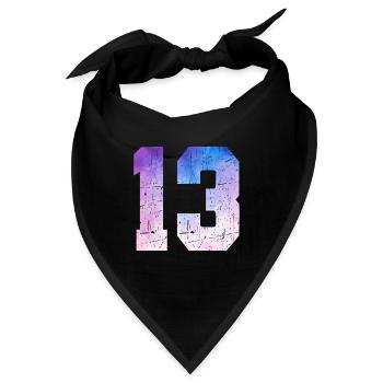 Ausgabe 13 – 13. Jubiläumsgeschenk - Bandana - Schwarz - Vorne