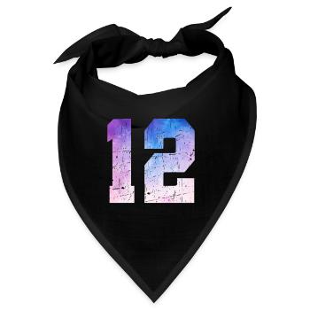Ausgabe 12 – 12. Jubiläumsgeschenk - Bandana - Schwarz - Vorne