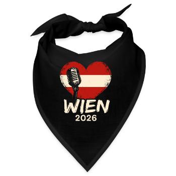 Wien 2026 ESC - Bandana - Schwarz - Vorne