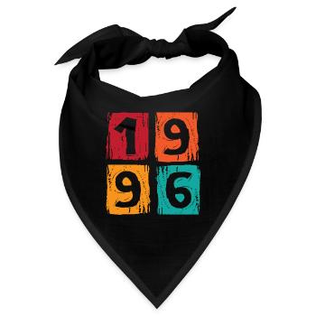 1996 30. Geburtstag - Bandana - Schwarz - Vorne