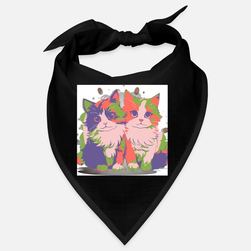 Pop Color Duo-Kätzchen Bandana
