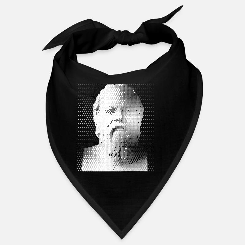 Socrates Halftone Portrait. Bandana