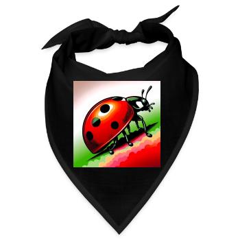 Marienkäfer - Bandana - Schwarz - Vorne