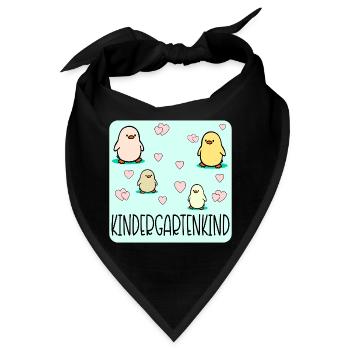 Kindergartenkind Küken Kleinkinder - Bandana - Schwarz - Vorne