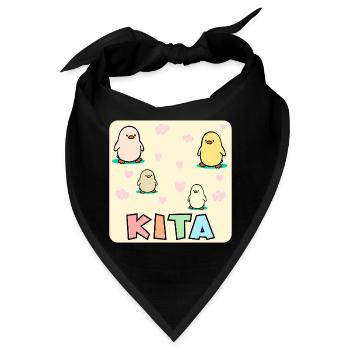 KITA KLEINKINDER KÜKEN - Bandana - Schwarz - Vorne