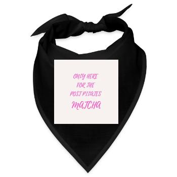 Nur hier für das Matcha - Bandana - Schwarz - Vorne