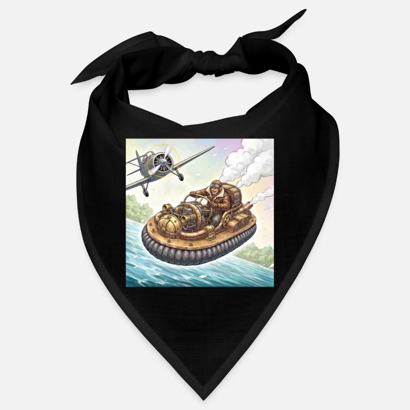 Steampunk Airboat River Chase Bandana