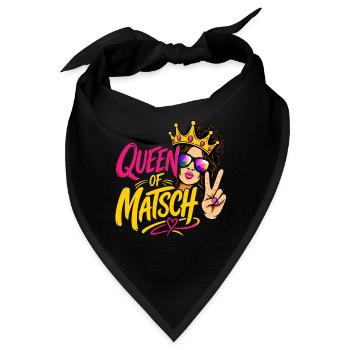 Queen of Matsch - Bandana - Schwarz - Vorne
