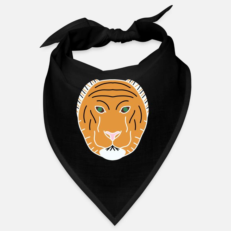 Oranger minimalistischer Tiger Bandana