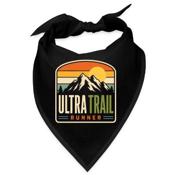 Ultra Trail Runner Mountain Sunset - Bandana - Schwarz - Vorne