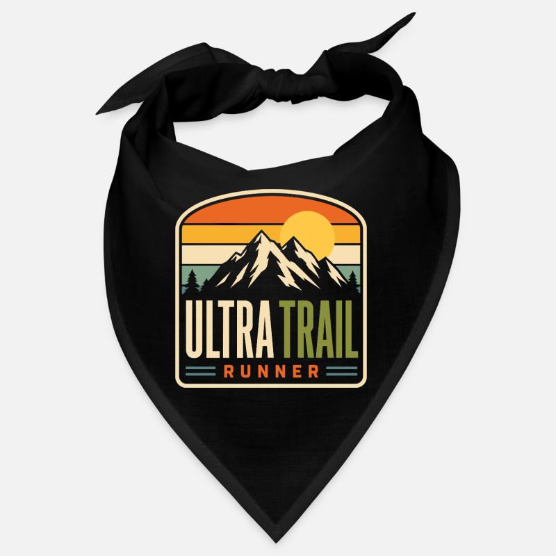 Ultra Trail Runner Mountain Sunset Bandana