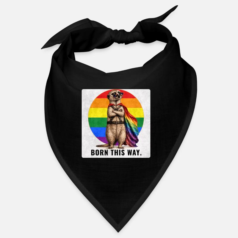 Born This Way LGBTQ Pride Suricate Design Bandana
