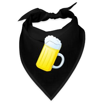 Bierkrug - Bandana - Schwarz - Vorne