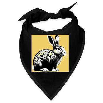 Kaninchen - Bandana - Schwarz - Vorne