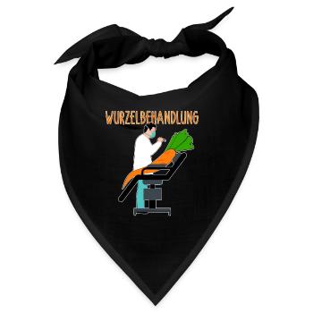 Wurzelbehandlung Garten-Witz zweideutig Karotte - Bandana - Schwarz - Vorne