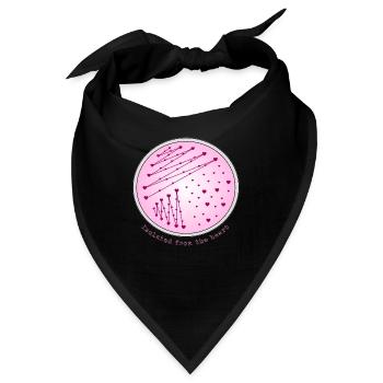 Vom Herzen isoliert – Mikrobiologische Petrischale - Bandana - Schwarz - Vorne
