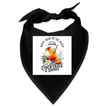 Cocktails  - Bandana - Schwarz - Vorne