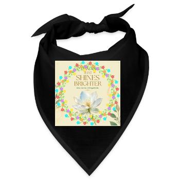 Blütenring Glanz des Lichts - Bandana - Schwarz - Vorne