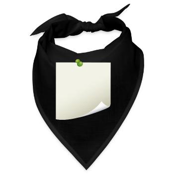 Post-it Zettel - Bandana - Schwarz - Vorne