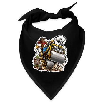 Papst wie eine Legende - Bandana - Schwarz - Vorne