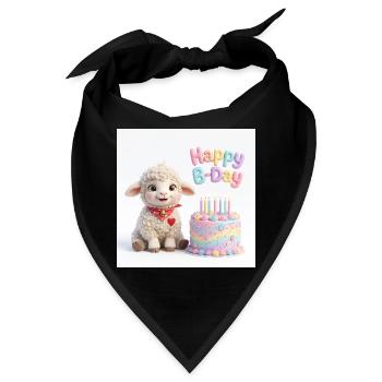 Lammy Happy B-day - Bandana - Schwarz - Vorne