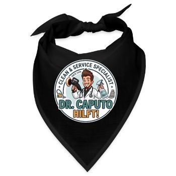 Dr. Caputo hilft - Bandana - Schwarz - Vorne