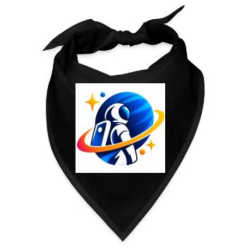Astronaut im Orbit - Bandana - Schwarz - Vorne