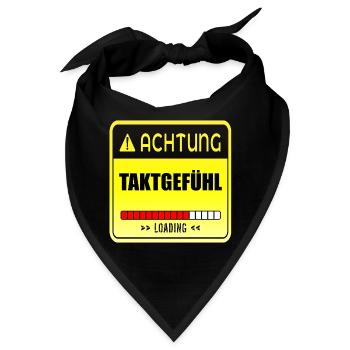 TANZEN TAKTGEFÜHL - Bandana - Schwarz - Vorne
