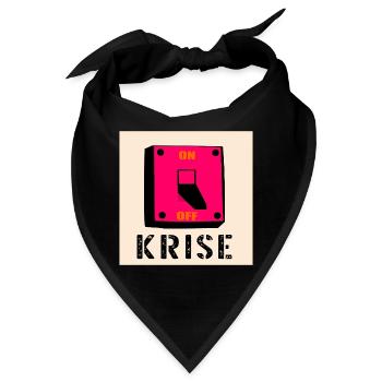 Krisen Schalter - Bandana - Schwarz - Vorne