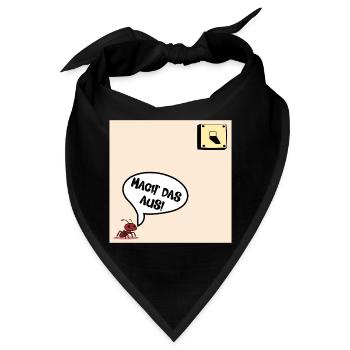 Schalter Ameise - Bandana - Schwarz - Vorne
