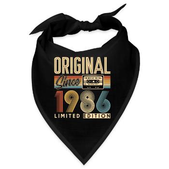 40. Geburtstag, 40 Jahre - Bandana - Schwarz - Vorne