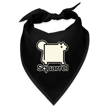 Eckhörnchen - Bandana - Schwarz - Vorne