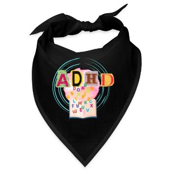 ADHS - Bandana - Schwarz - Vorne