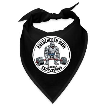 Exorzismus Kreuzheben Powerlifter Workout - Bandana - Schwarz - Vorne