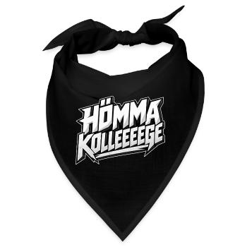 Hömma Kolleeeeege – Lustiger Ruhrpott Spruch - Bandana - Schwarz - Vorne