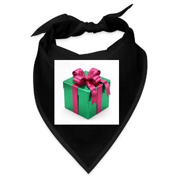 Grünes Geschenkpaket - Bandana - Schwarz - Vorne