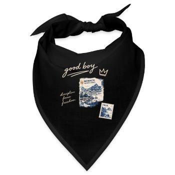 Good Boy Freiheit Reise-Stempel - Bandana - Schwarz - Vorne