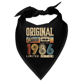 40. Geburtstag, 40 Jahre - Bandana - Schwarz - Vorne