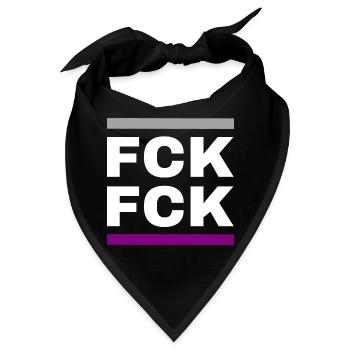FCK FCK - Bandana - Schwarz - Vorne