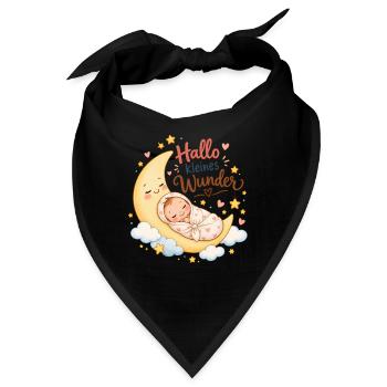 Hallo Kleines Wunder Mondtraum - Bandana - Schwarz - Vorne
