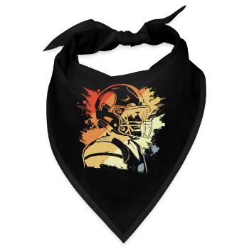 Vintage Football - Bandana - Schwarz - Vorne