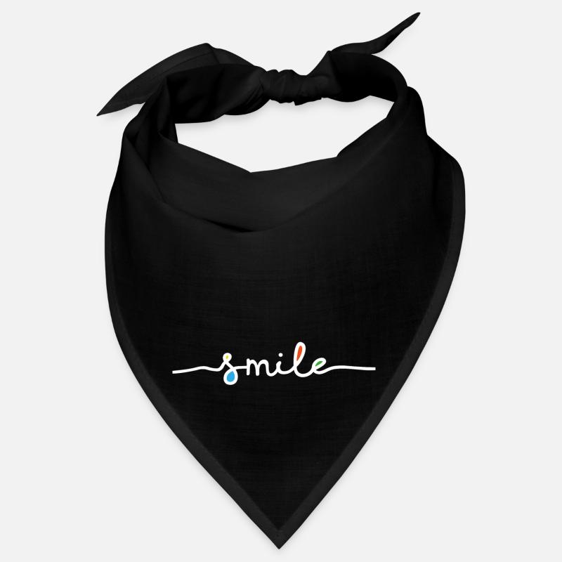 Smile font white Bandana
