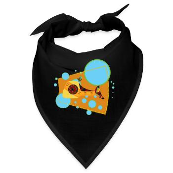 Lachs - Bandana - Schwarz - Vorne